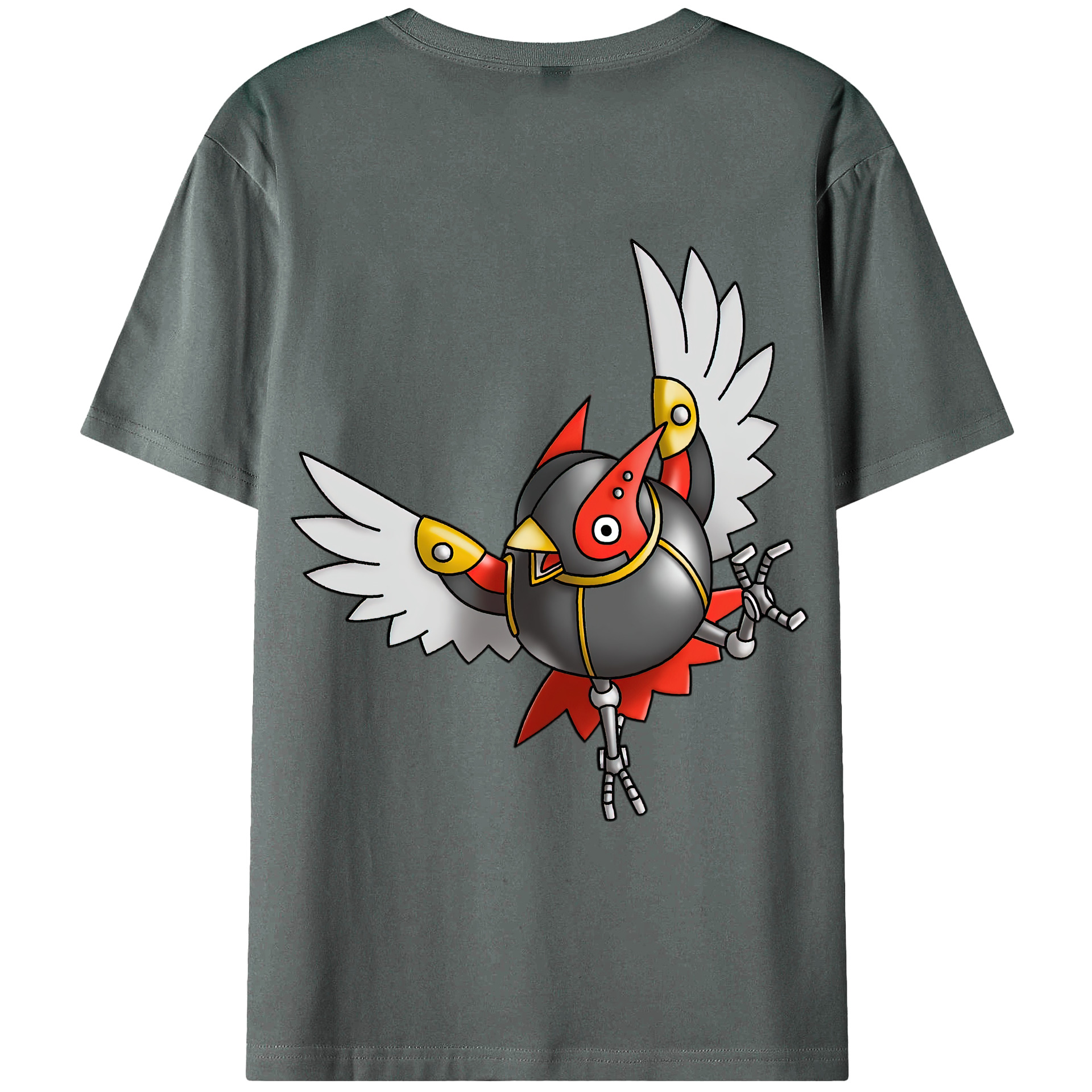 （画像用） ドラゴンクエスト Doragon Kuesuto Dragon Quest 綿100％ メンズ半袖Tシャツ（バックプリント） 通気性